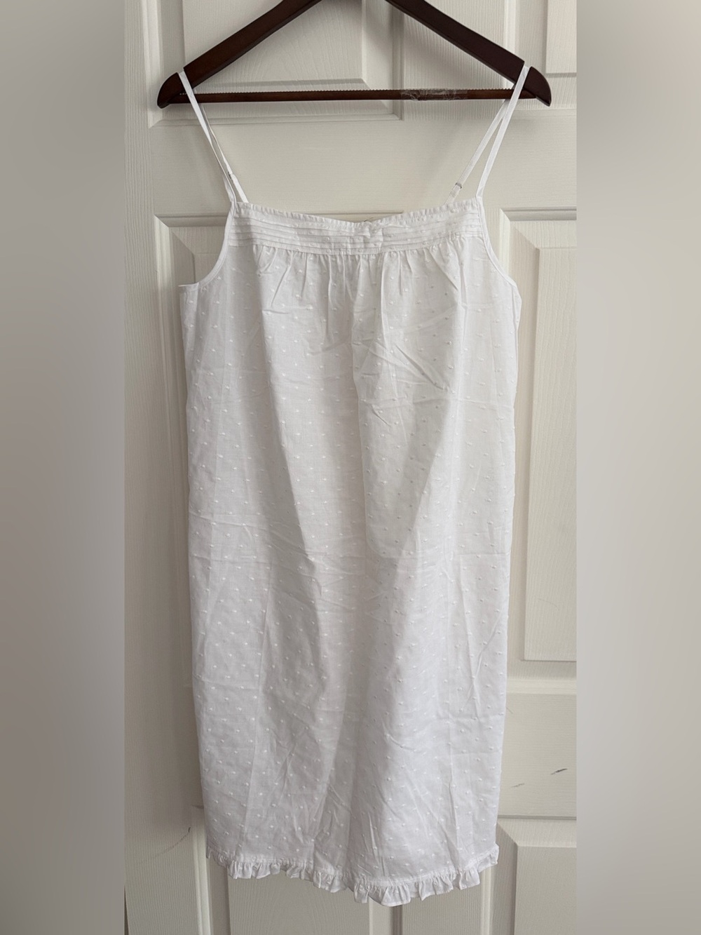 New Haven Well Within Swiss Dot Nightgown with Spaghetti Straps, Medium